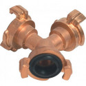 Pièce en Y de raccord rapide laiton taille du tuyau 9,5-38 mm MEGA