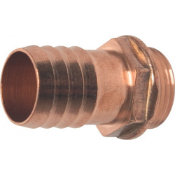 Embout mâles avec raccord pour tuyau laiton taille du tuyau 19 mm filetage extérieur 3/4 po. MEGA (Par 10)