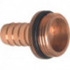 Embout mâles avec raccord pour tuyau laiton taille du tuyau 25 mm filetage extér (Par 10)