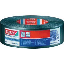 Adhésif toilé duct tape 4663 argent longueur 50 m largeur 48 mm rouleau TESA