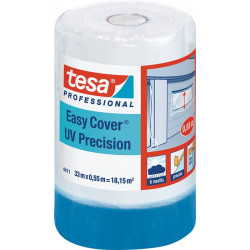 Bande en film plastique Easy Cover 4411 UV précision longueur 33 m largeur 550 mm rouleau TESA (Par 8)