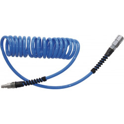 Set de tuyaux spiralés D. intérieur 6,5 mm D. ext. 10 mm longueur 3,5 m raccord DN 7,2 EWO