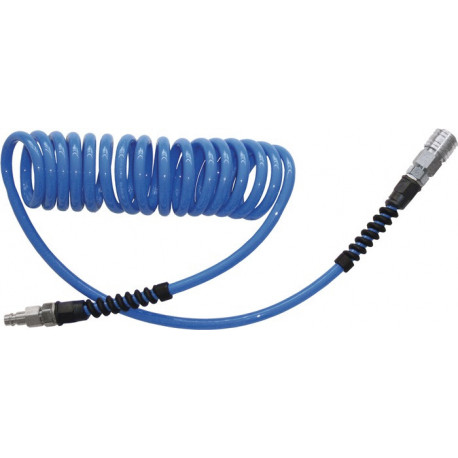 Set de tuyaux spiralés D. intérieur 5 mm D. ext. 8 mm longueur 75 m raccord DN