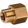 Mamelon de réduction laiton filetage extérieur G 1/4 po. filetage intérieur G 1/8 PROMAT (Par 10)