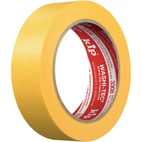 Ruban de recouvrement 3308 WASHI-TEC® Premium PLUS lisse jaune longueur 50 m lar (Par 20)