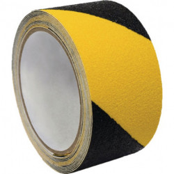 Ruban adhésif antidérapant F5750 noir/jaune longueur 18 m, largeur 50 mm IKS