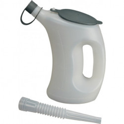 Gobelet Degrésué 1 l avec couv.et capuchon prot./sortie flex HDPE PRESSOL