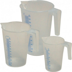 Set de gobelets Degrésués 1/2/5 l 3 pièces PP MATO