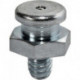 Embout de graissage à tête plate standard DIN3404 M8 x 1 mm forme A SW 17 mm set SAMOA HALLBAUER (Par 100)