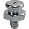 Embout de graissage à tête plate standard DIN3404 M8 x 1 mm forme A SW 17 mm set SAMOA HALLBAUER (Par 100)