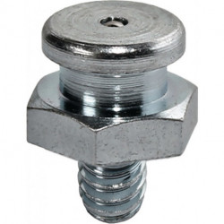 Embout de graissage à tête plate standard DIN3404 M10 x 1 mm forme A SW 17 mm se (Par 100)