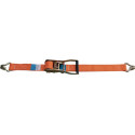 Sangle d'amarrage DIN EN 12195-2 longueur 10 m largeur 50 mm avec rochet + croch