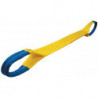 Élingue plate DIN EN 1492-1 longueur 4 m gris capacité de charge simple 4000 kg