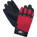 Gant en similicuir Mechanical Technician taille 9 noir/rouge simili-cuir EN 388 catégorie EPI II ELYSEE