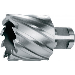 Couronne de carrotage D.18mm HSS Prof. coupe .30mm Weldon RUKO