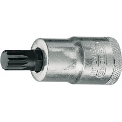 Jeu de clés à douille INX 19 1/2 po. empreinte polygonale femelle M10 longueur 1