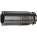 Jeu d'embout de clé à douille forte démult. K 19 L 1/2 ” ouv. de clé 16 mm L. 77 mm