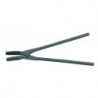 Pince de forgeron longueur 400 mm mâchoire ronde noire GEDORE
