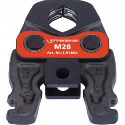 Mâchoire de presse Compact M 19 kN largeur nominale 15 mm métal/métal non ferreux adapté à ROMAX Compact ROTHENBERGER