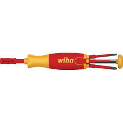 Porte-embouts à chargeur 38610 6 pièces fente/PH isolé VDE WIHA