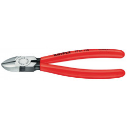 Pince coupante diagonale longueur 110 mm tête polie revêtement en plastique KNIPEX