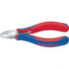 Pince coupante diagonale longueur 125 mm forme 1 facette oui tête polie gaines multicomposant KNIPEX