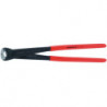Tenaille russe à forte démultiplication DIN ISO 9242 longueur 300 mm poli noir atramenté revêtement en plastique KNIPEX