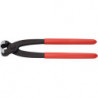 Pince pour tuyaux souples longueur totale 220 mm tête noire atramentée revêt. plastique KNIPEX