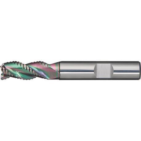 Fraise deux tailles DIN 6527 L type WR D. nominal 4 mm VHM TiAlN 40 deTaille DIN 65