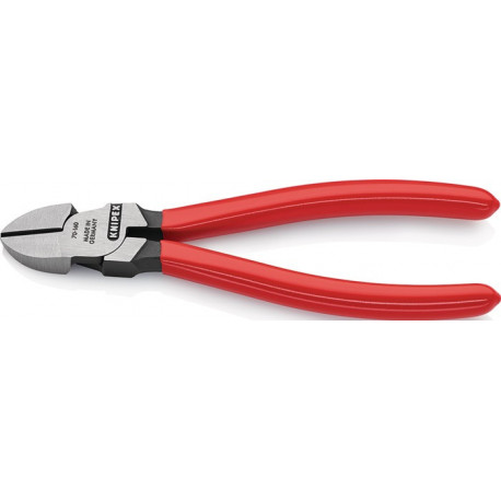 Pince coupante diagonale longueur 160 mm tête polie revêtement en plastique KNIP