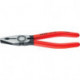 Pince universelle longueur 180 mm poli revêt. en plastique KNIPEX