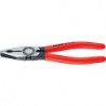 Pince universelle longueur 200 mm poli revêt. en plastique KNIPEX