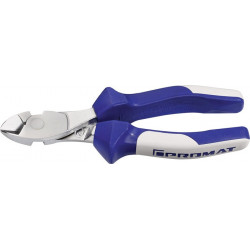 Coupeuse latér. diag. à forte démultipl. longueur 160 mm chromé gaines multicomp