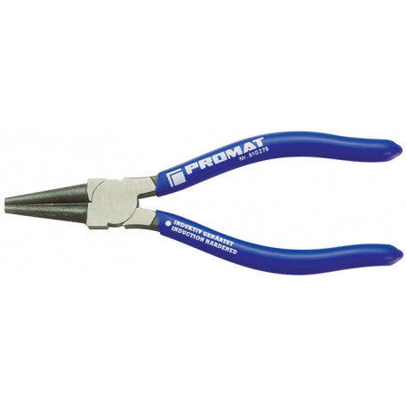 Pince à becs ronds longueur 140 mm tête polie revêtement en plastique PROMAT