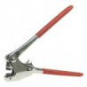Pince à plomber L. 130 mm pour plombs de D. de 8 mm nickelé revêtement en plastique