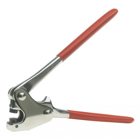 Pince à plomber L. 170 mm pour plombs de D. de 10 mm nickelé revêtement en plast