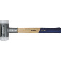 Maillet à frappe amortie longueur 305 mm D. de la tête 25 mm Hickory antirebond dur nylon blanc PROMAT