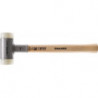 Maillet à frappe amortie longueur 380 mm D. de la tête 80 mm Hickory antirebond