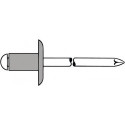 Rivet POP tige de rivet D. x l. 5 x 10 mm K14 aluminium/acier inoxydable 250 piè (Par 250)