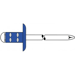 Rivet POP PolyGrip® tige de rivet D. x l 48 x 10 mm acier/acier 500 pièce GESIP (Par 500)