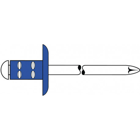 Rivet POP PolyGrip tige de rivet D. x l. 4 x 10 mm K12 acier/acier 500 pièce GESIPA (Par 500)