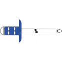 Rivet POP PolyGrip tige de rivet D. x l. 4 x 10 mm K12 acier/acier 500 pièce GESIPA (Par 500)