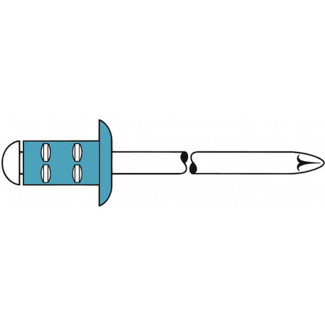 Rivet POP PolyGrip tige de rivet D. x l 3,2 x 8 mm acier inoxydable 1000 pièce GESIPA (Par 1000)