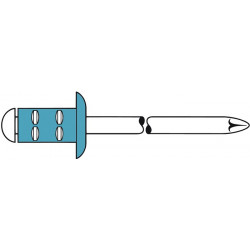 Rivet POP PolyGrip® tige de rivet D. x l 4 x 10 mm acier inoxydable 500 pièce GE (Par 500)