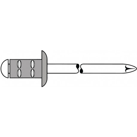 Rivet POP PolyGrip® tige de rivet D. x l 4 x 17 mm aluminium/acier inoxydable 50