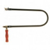 Monture de scie à chantourner D. tube d’acier 13 mm col cygne 320 mm avec manche en bois
