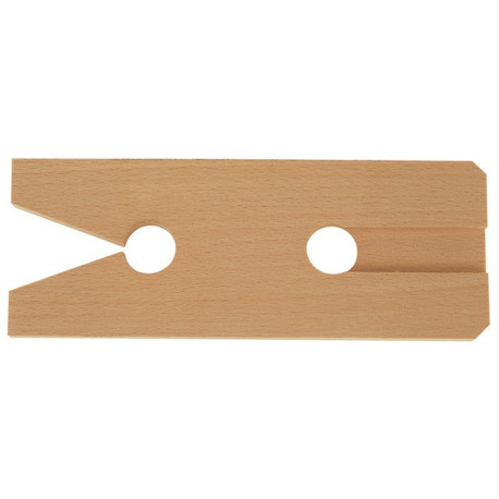Tablette pour scie à chantourner longueur 170 x largeur 65 mm en hêtre rabotée/rectifiée