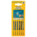 Assortiment lames de scie à chantourner 24 pcs. adapté à montures de scie à main pour bois/métal HAUNSTETTER