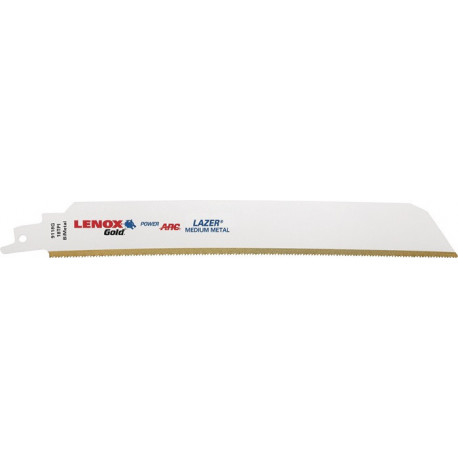 Lame de scie sabre Gold Lazer® longueur 229 mm largeur 25 mm graduation de dent
