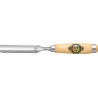 Gouge largeur de lame 30 mm av 2 viroles acier manche en hêtre blanc forme Ulm K